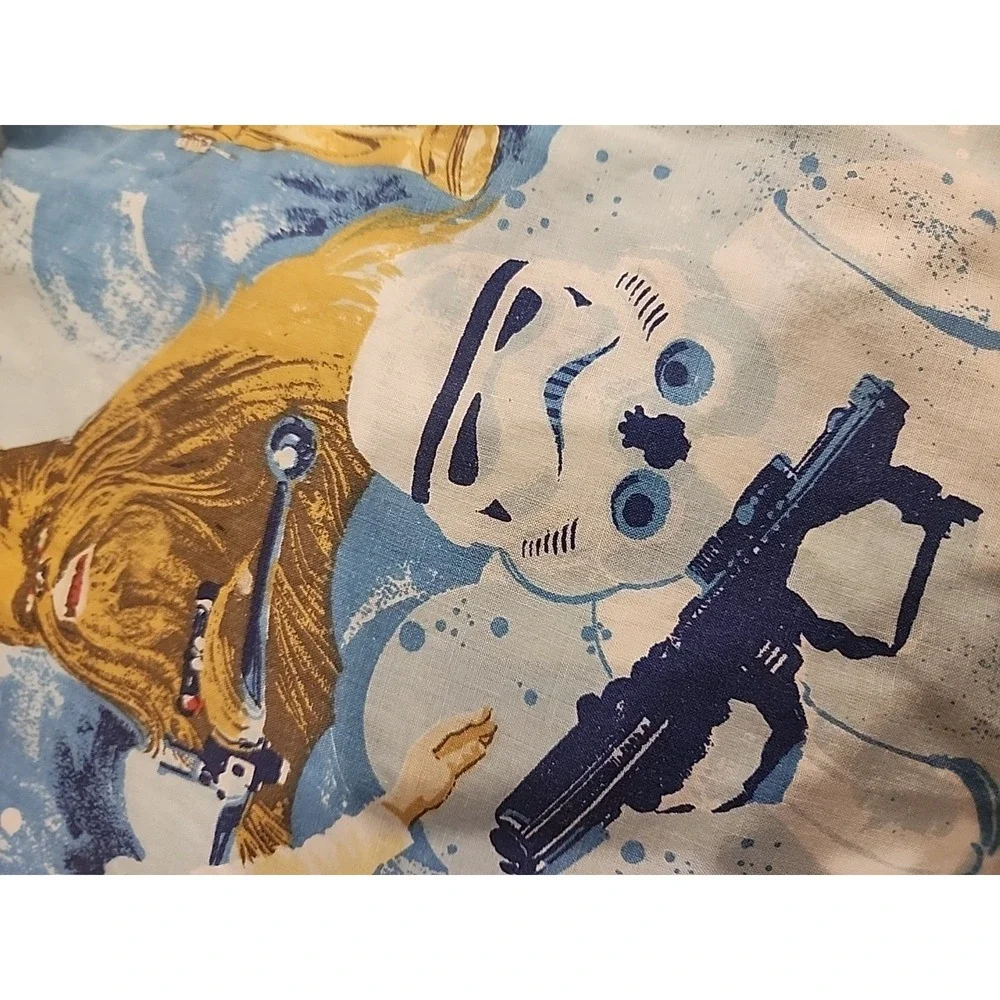 STAR WARS Vintage 1970 80x100 Blanket, 2 Pillow Cases Twin Flat &‎ Fitted Sheet